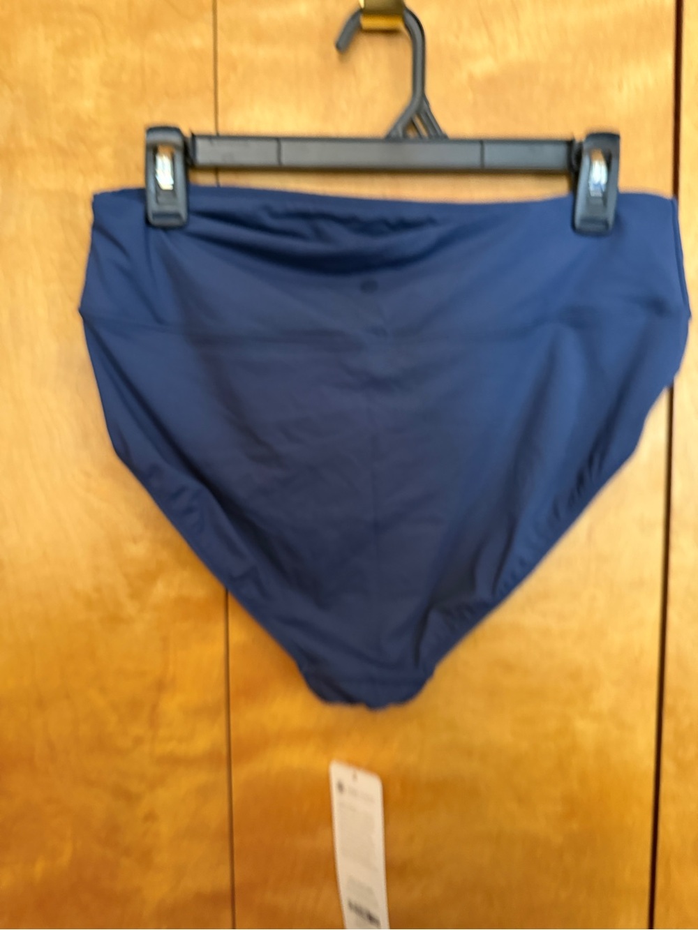 NWT * CRZ YOGA High-Waisted Bikini Bottom Insignia Blue Size Large